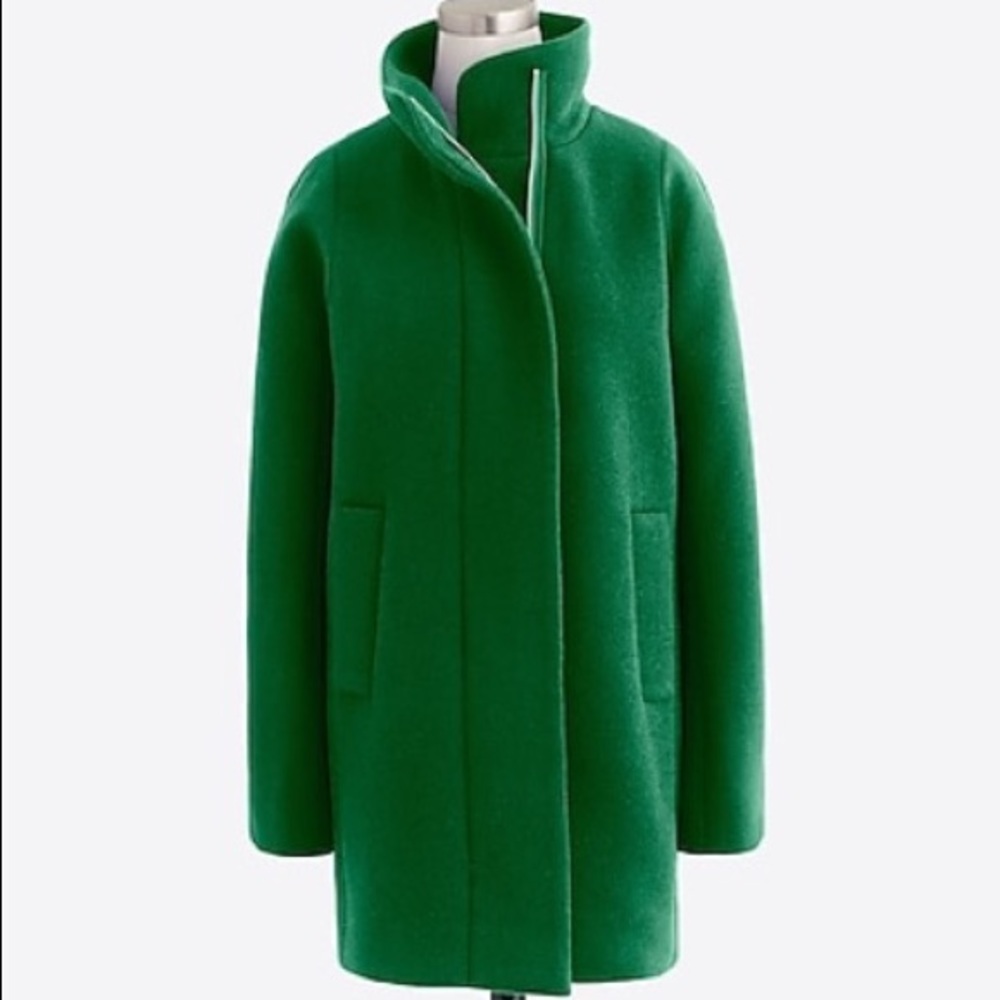 Jcrew City Coat Size 0/2 Green New with Tags